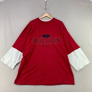 VTG Waltons England Double Layer Jersey Shirt Mens XL Cotton USA Signal Sports